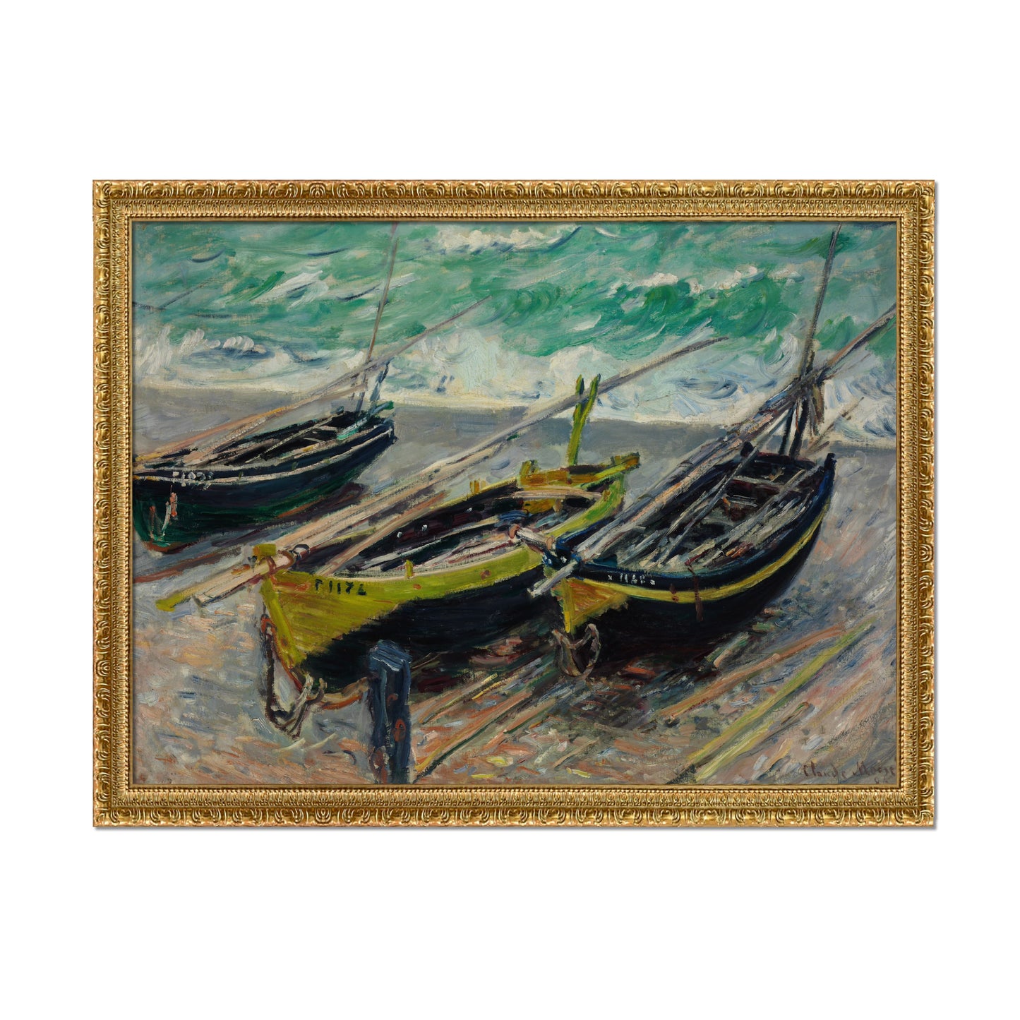 TRES BARCOS DE PESCA