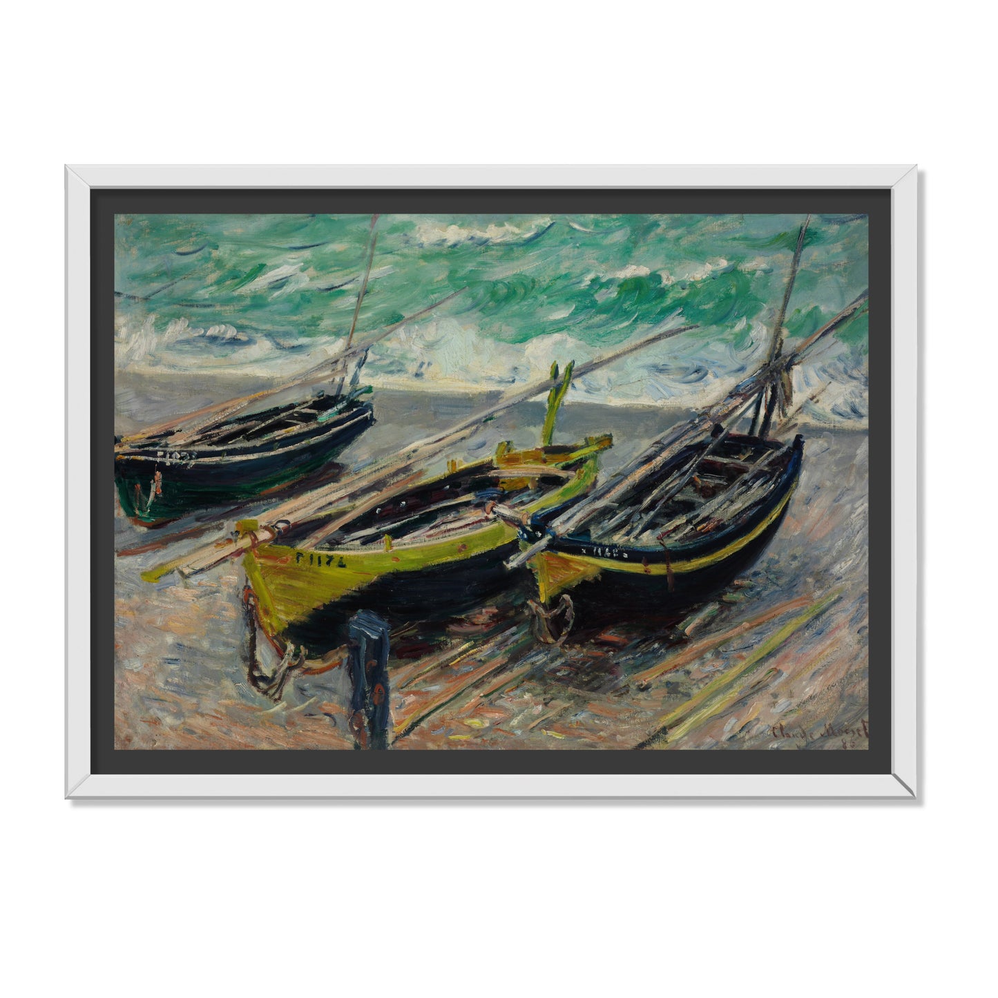 TRES BARCOS DE PESCA