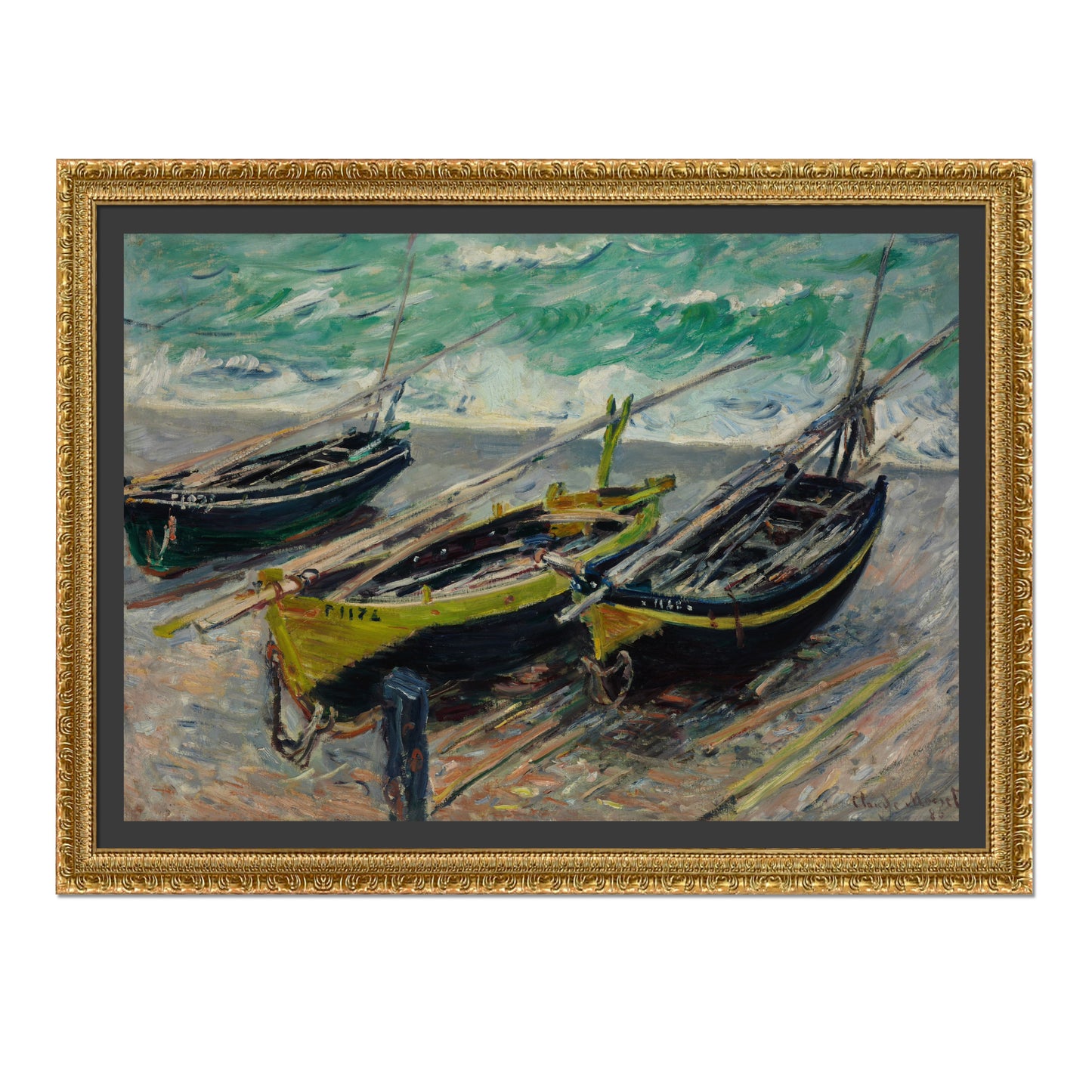 TRES BARCOS DE PESCA