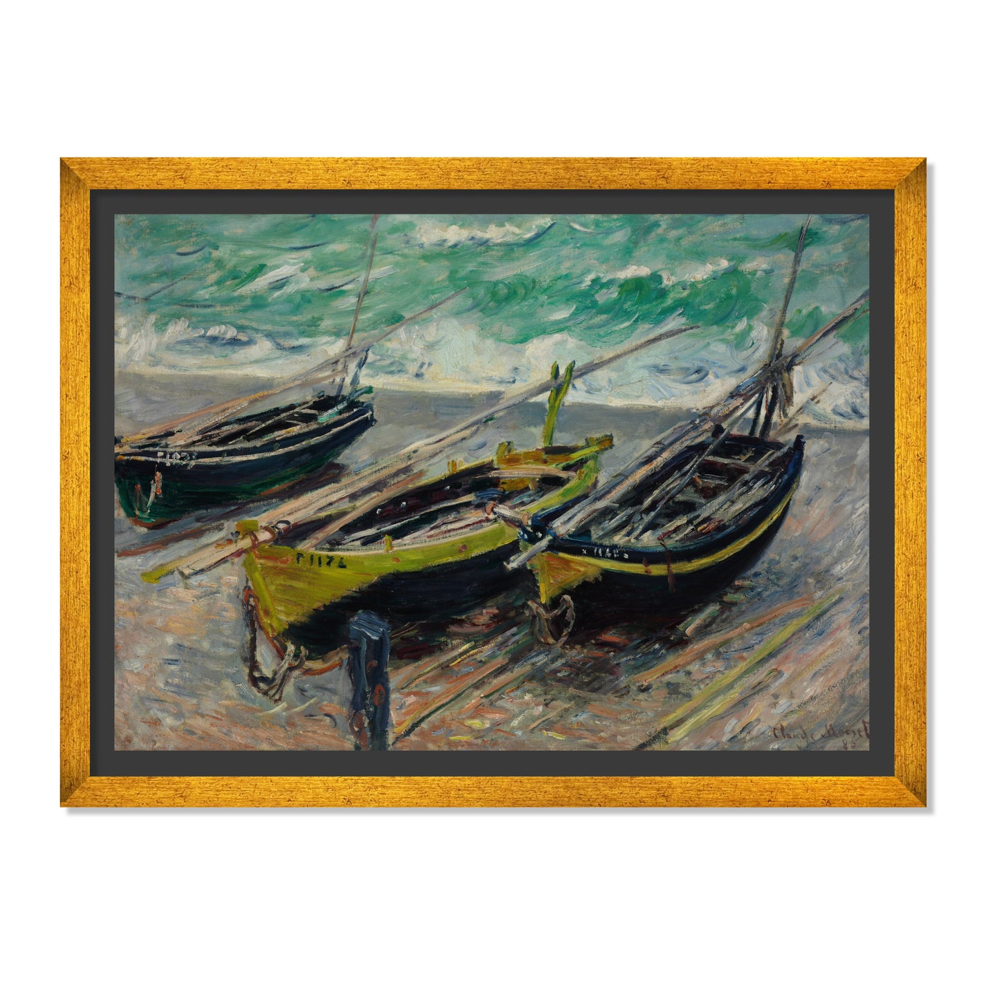 TRES BARCOS DE PESCA