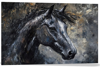 RETRATO DE CABALLO NEGRO