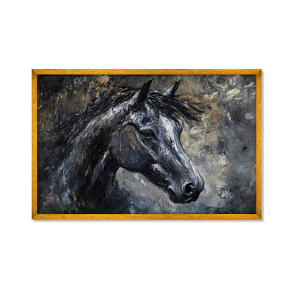 RETRATO DE CABALLO NEGRO