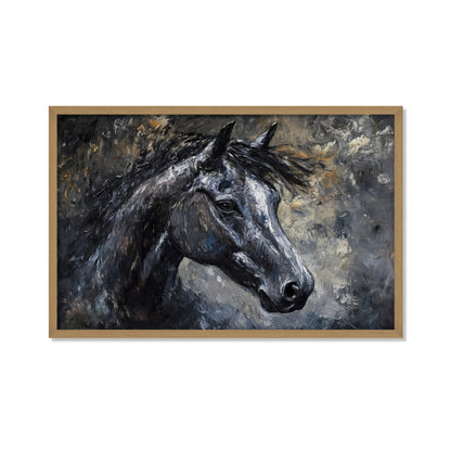 RETRATO DE CABALLO NEGRO