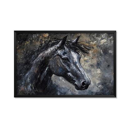 RETRATO DE CABALLO NEGRO