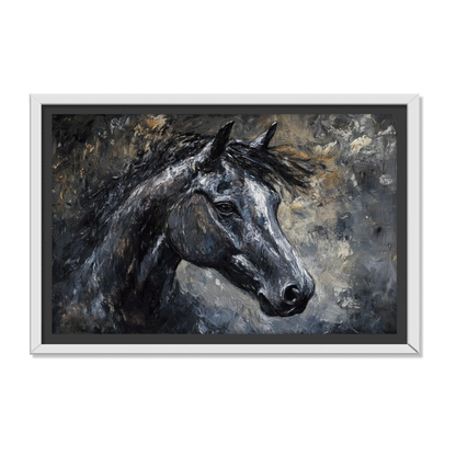 RETRATO DE CABALLO NEGRO