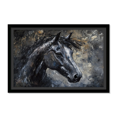RETRATO DE CABALLO NEGRO