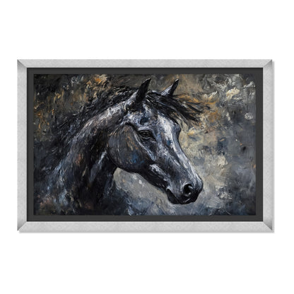 RETRATO DE CABALLO NEGRO