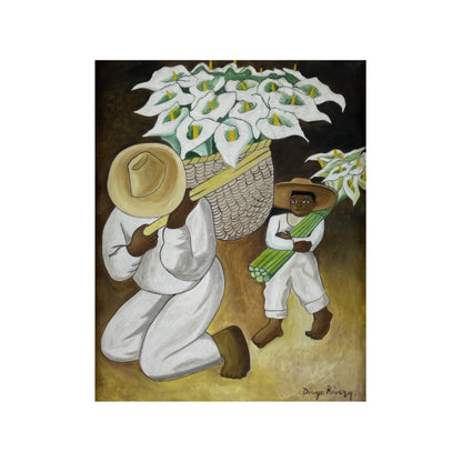 VENDEDOR DE ALCATRACES CON NIÑO