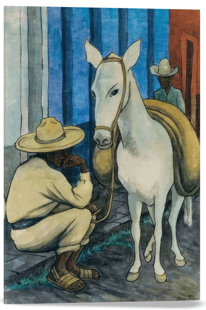 DOS HOMBRES CON MULA