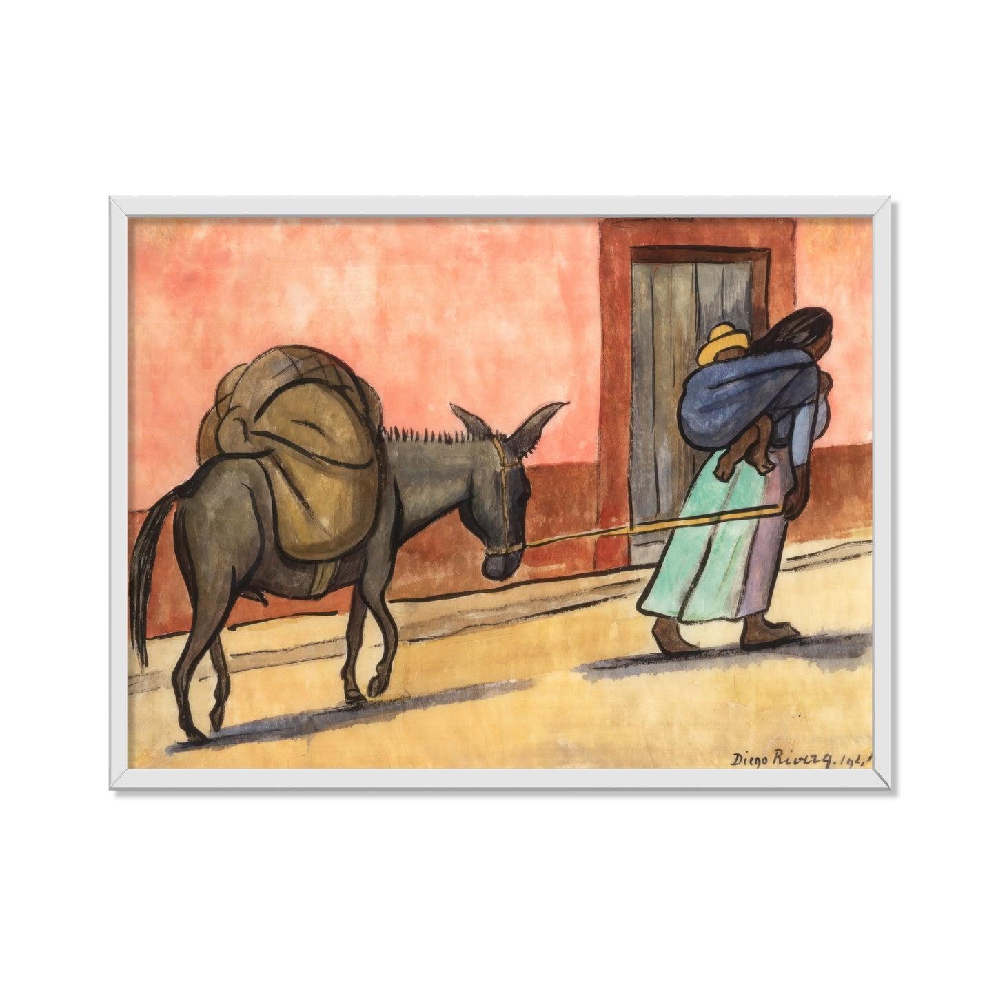 MUJER CON BURRO