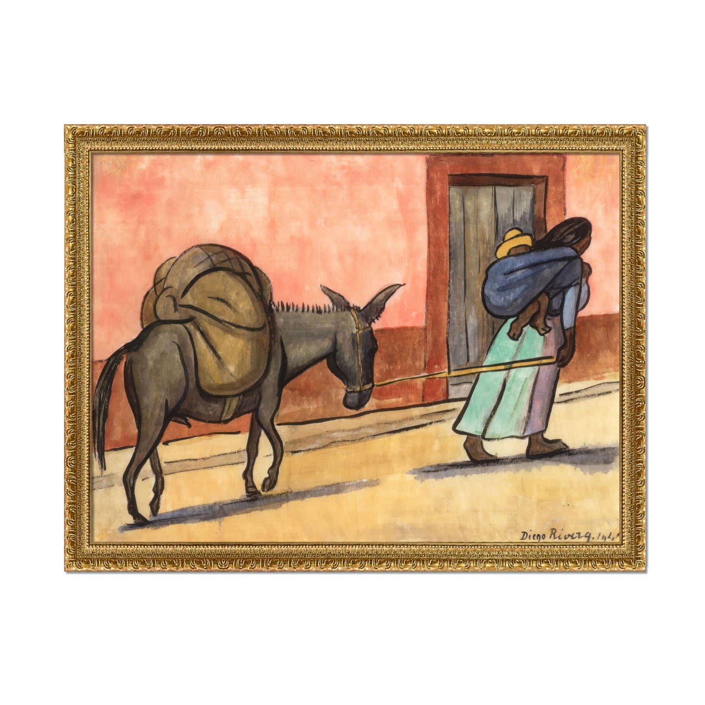 MUJER CON BURRO