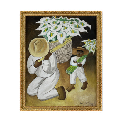 VENDEDOR DE ALCATRACES CON NIÑO