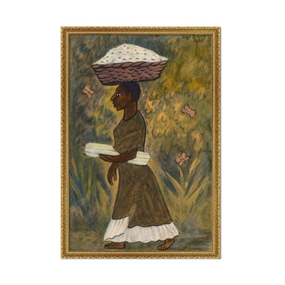 MUJER PORTANDO UNA CANASTA