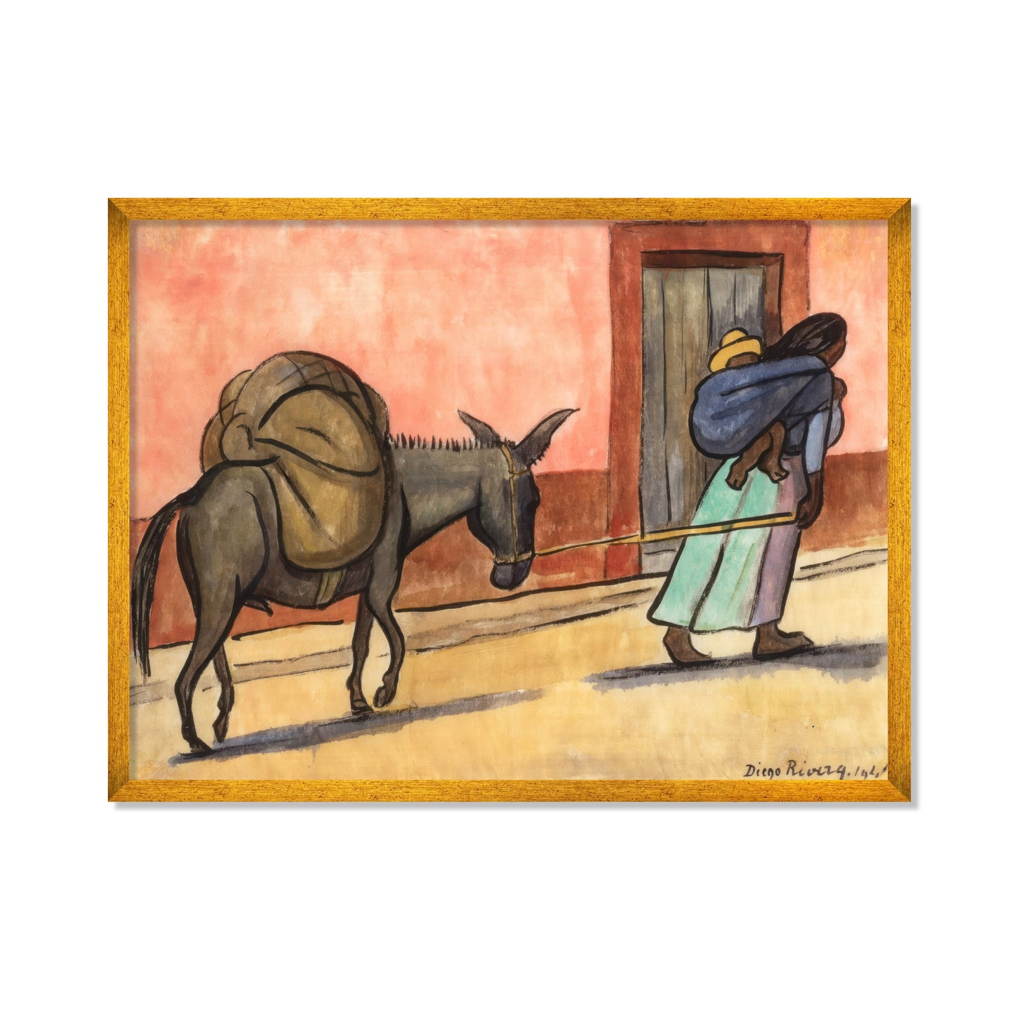MUJER CON BURRO