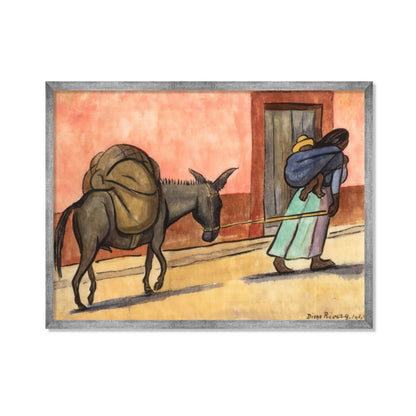 MUJER CON BURRO