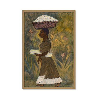 MUJER PORTANDO UNA CANASTA