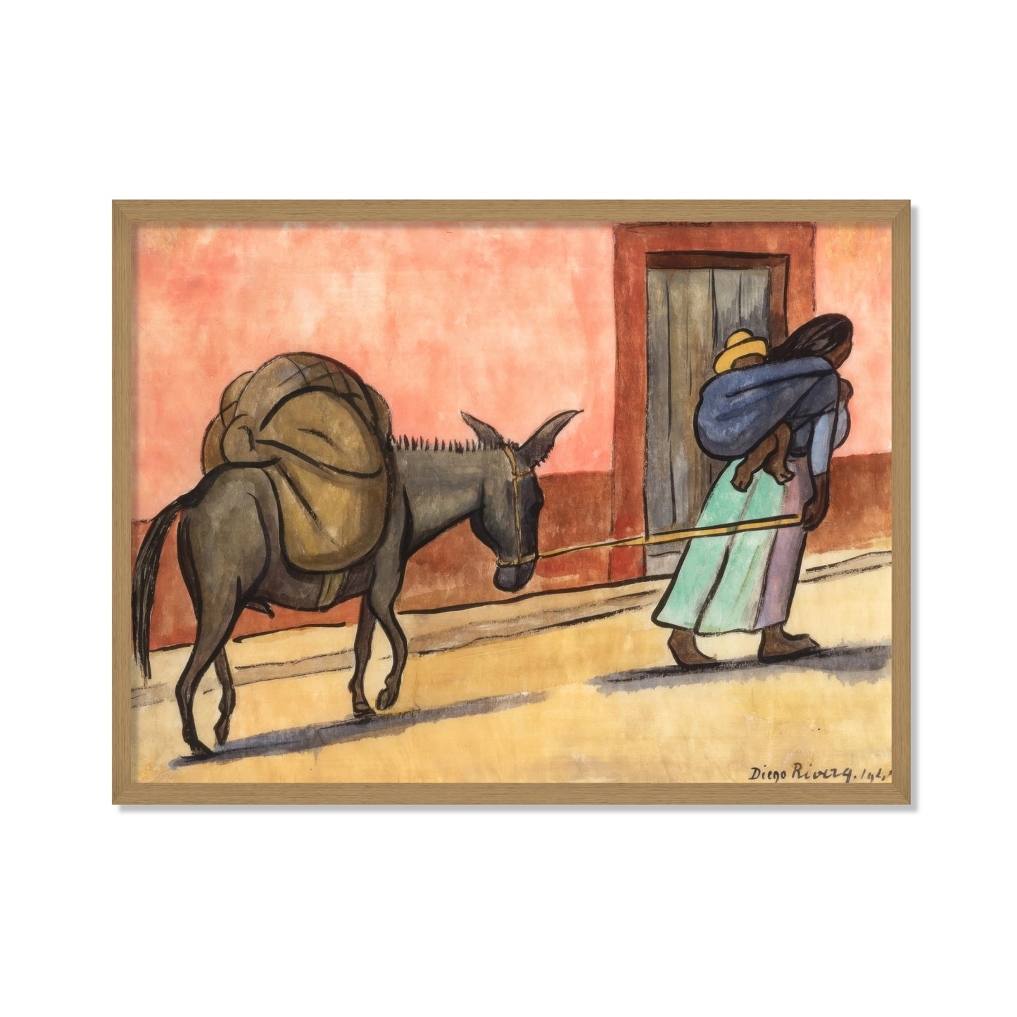 MUJER CON BURRO