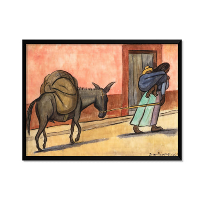MUJER CON BURRO