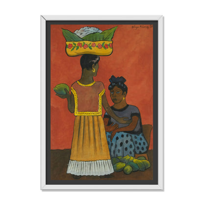DOS MUJERES VENDIENDO FRUTA
