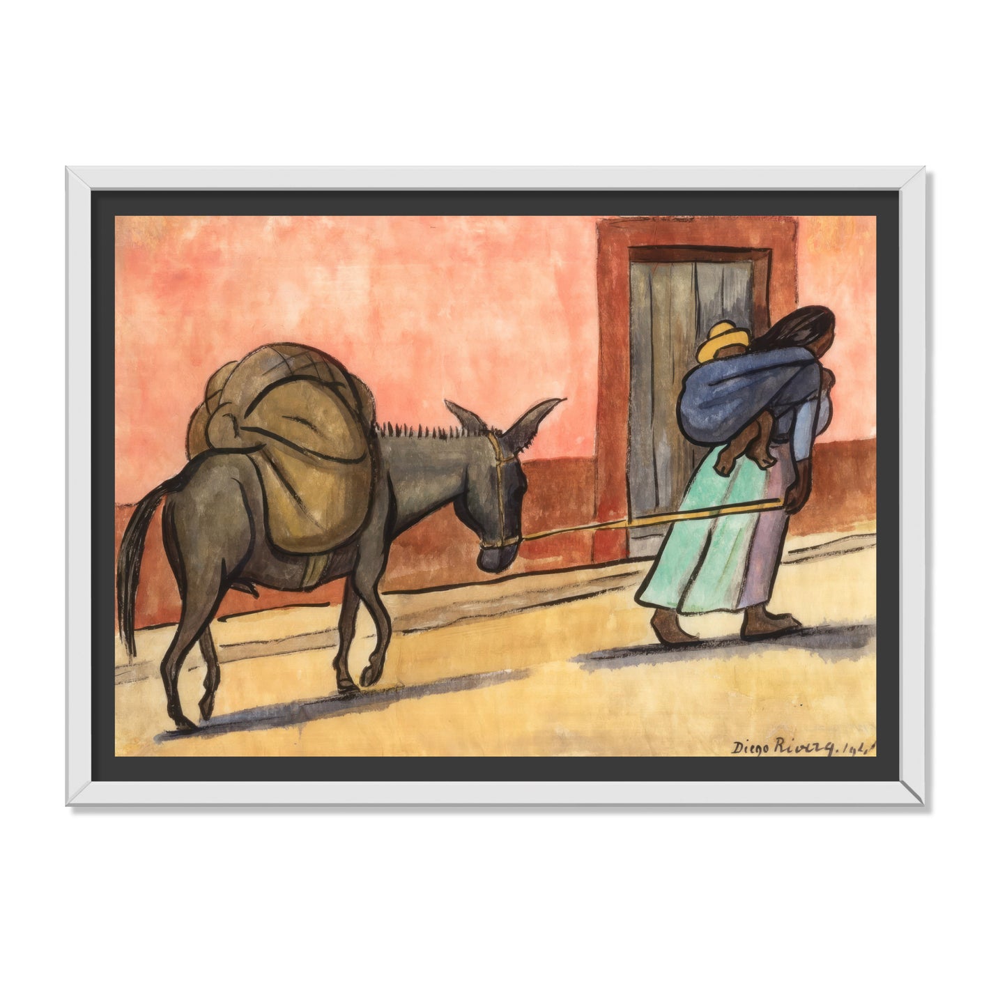 MUJER CON BURRO