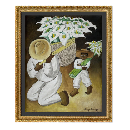 VENDEDOR DE ALCATRACES CON NIÑO
