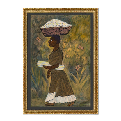 MUJER PORTANDO UNA CANASTA