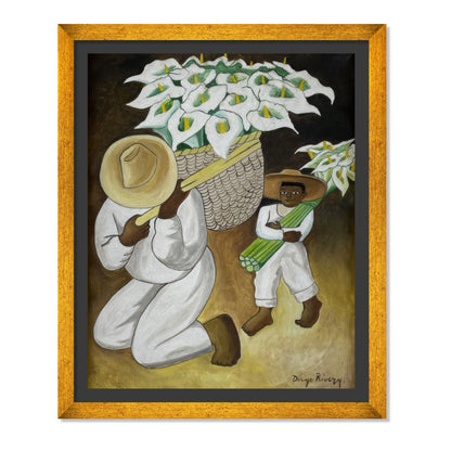 VENDEDOR DE ALCATRACES CON NIÑO