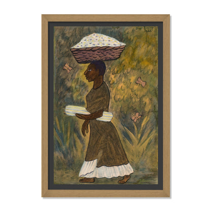 MUJER PORTANDO UNA CANASTA
