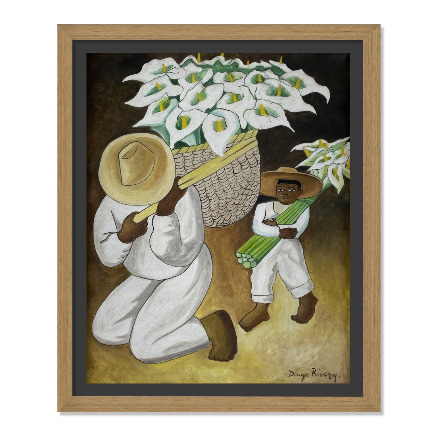 VENDEDOR DE ALCATRACES CON NIÑO