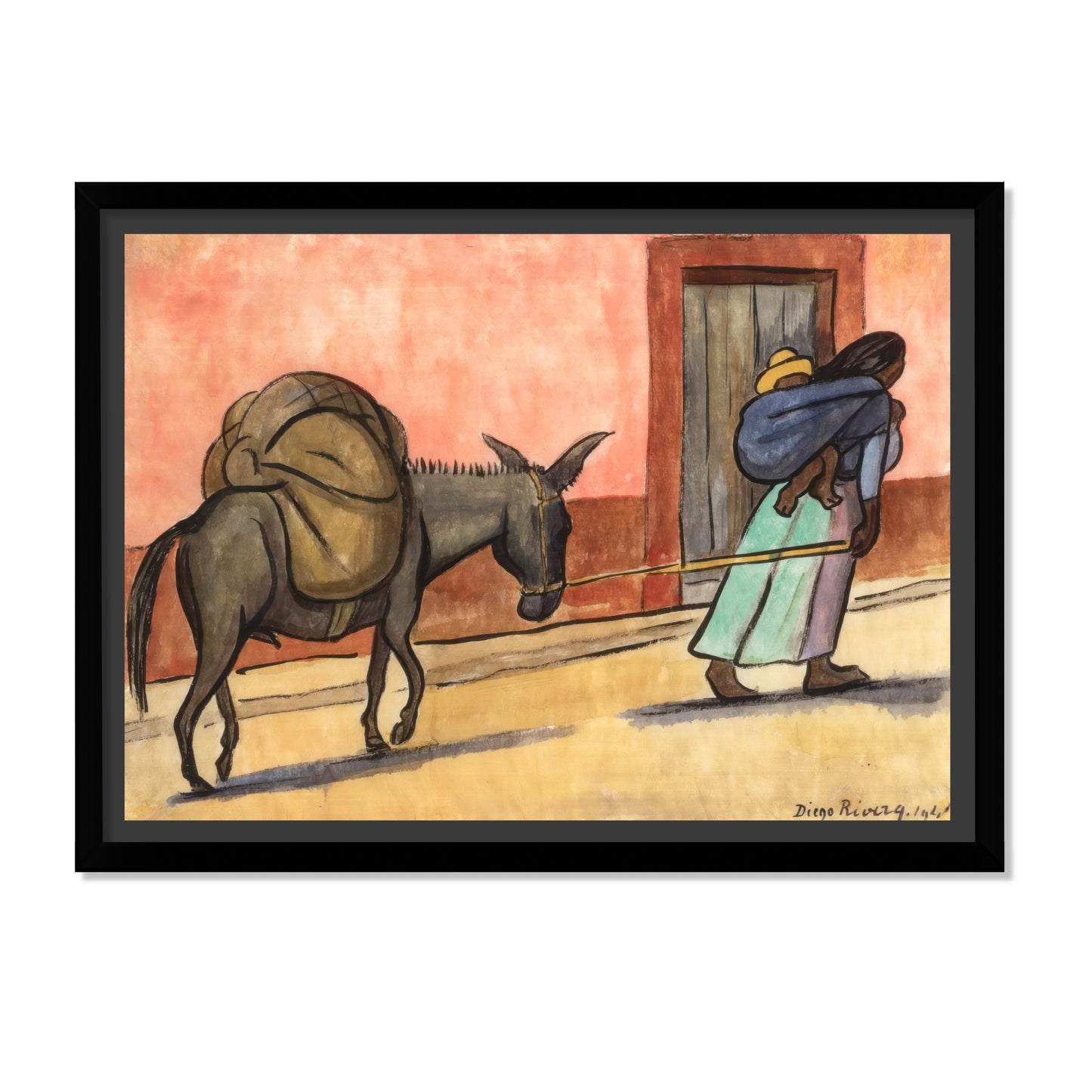 MUJER CON BURRO