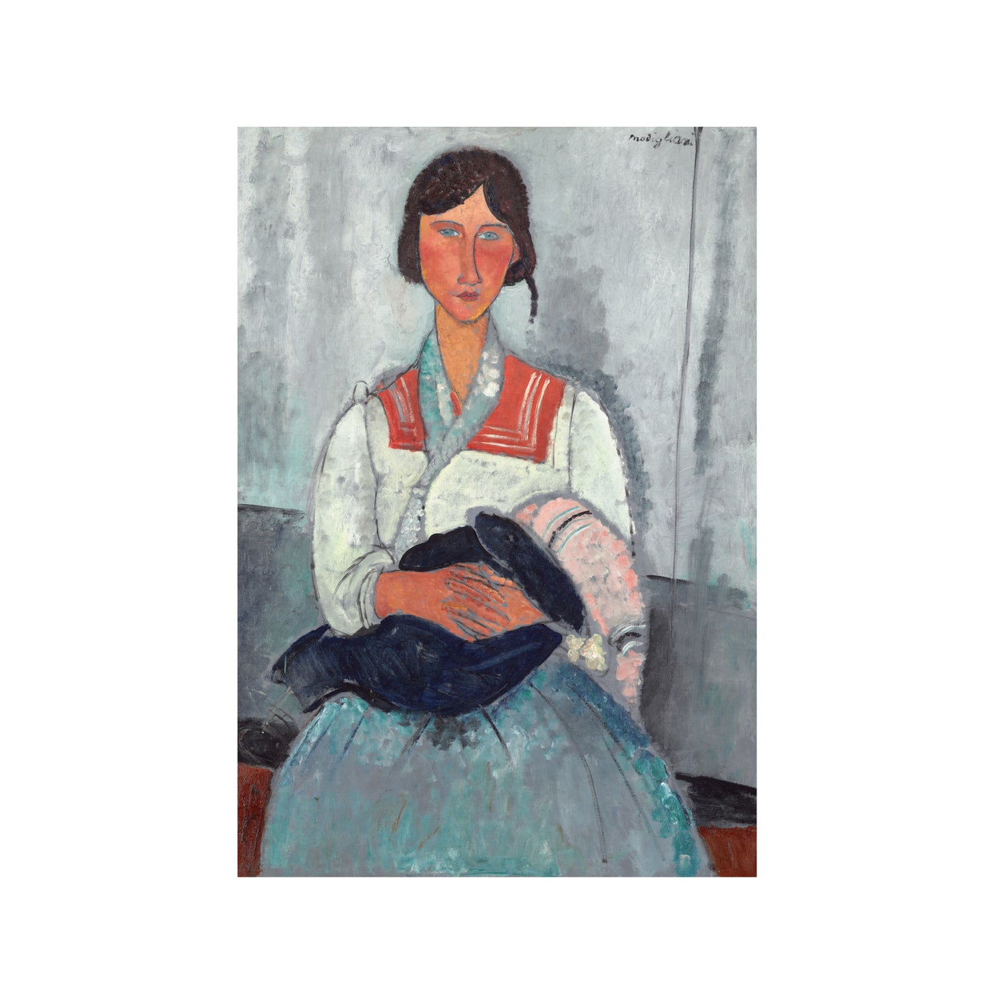 MUJER GITANA CON UN BEBÉ