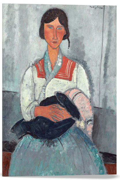 MUJER GITANA CON UN BEBÉ
