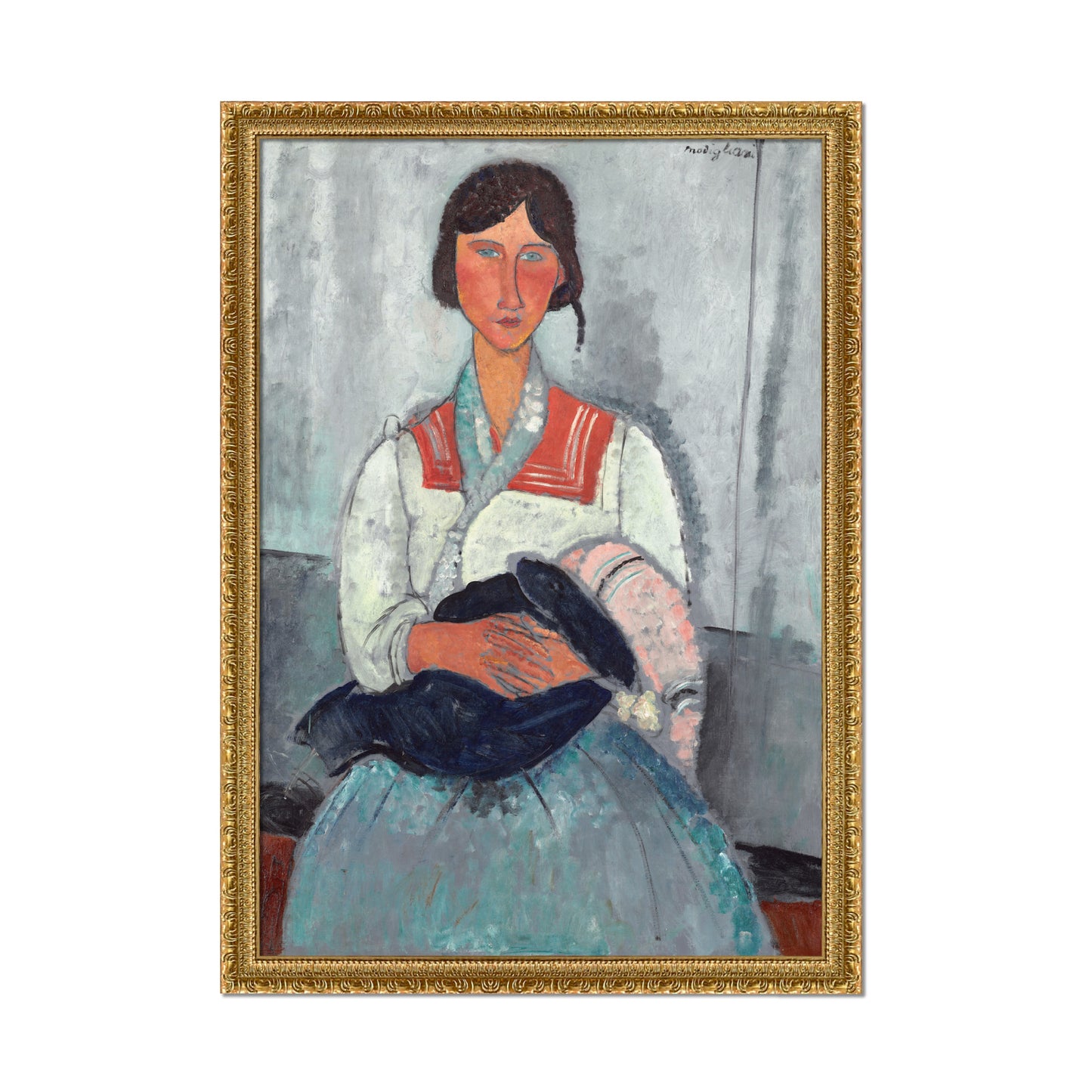 MUJER GITANA CON UN BEBÉ