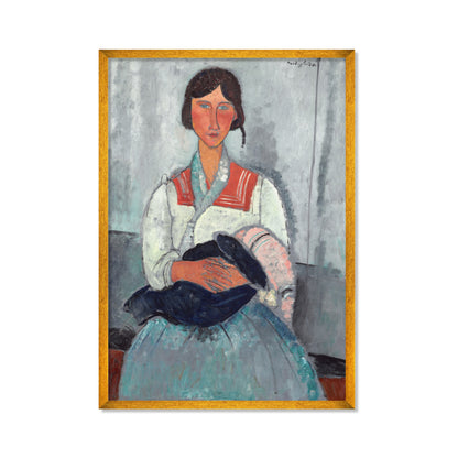 MUJER GITANA CON UN BEBÉ