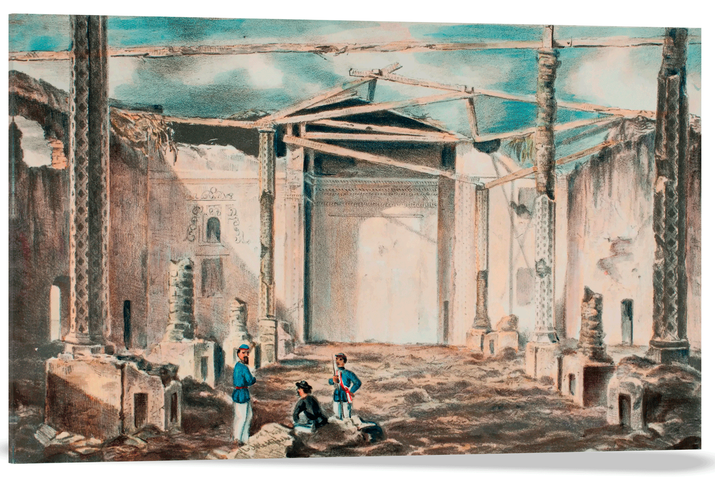 EL INTERIOR DE LA IGLESIA DE HUMAITÁ