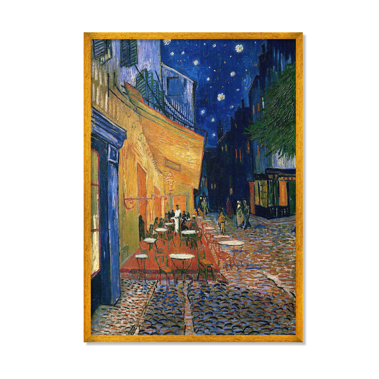 TERRAZA DE CAFÉ POR LA NOCHE