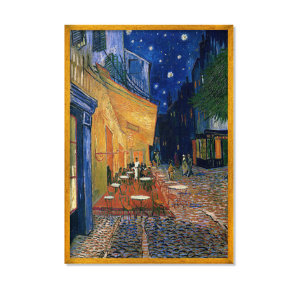 TERRAZA DE CAFÉ POR LA NOCHE