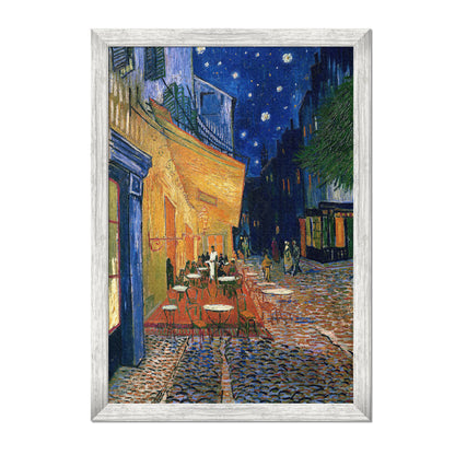 TERRAZA DE CAFÉ POR LA NOCHE