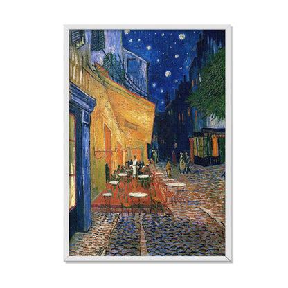 TERRAZA DE CAFÉ POR LA NOCHE