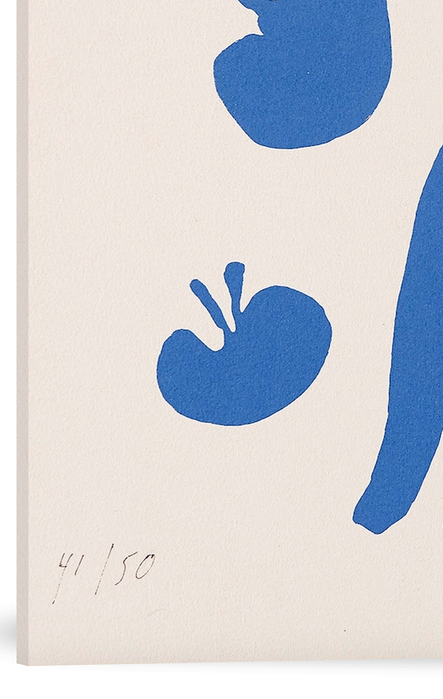 DESNUDO AZUL CON MANZANAS