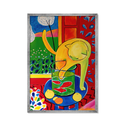 EL GATO CON LOS PECES ROJOS