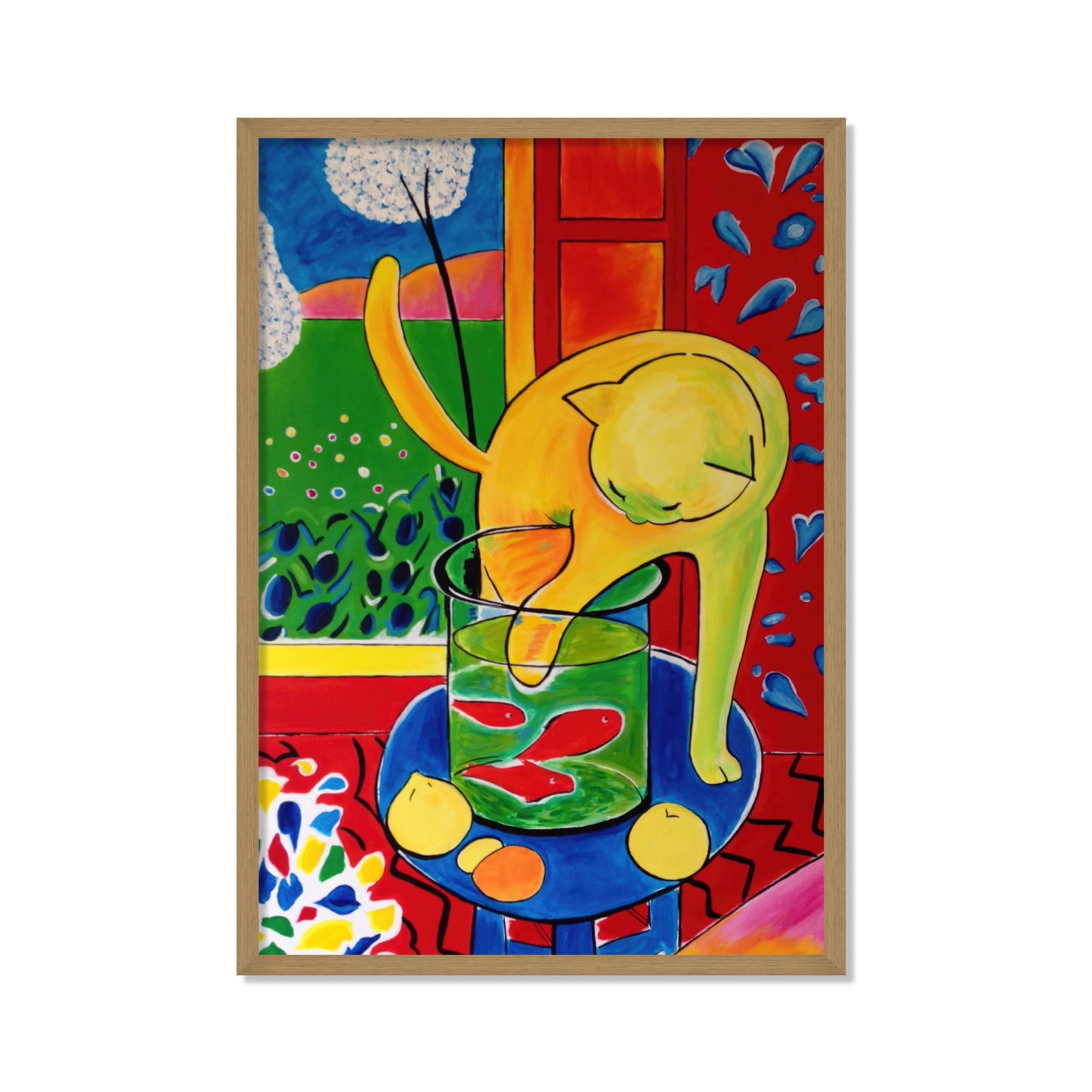 EL GATO CON LOS PECES ROJOS