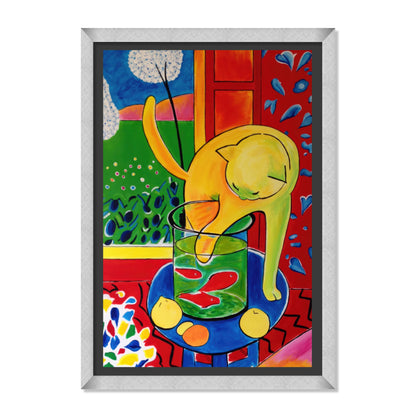 EL GATO CON LOS PECES ROJOS