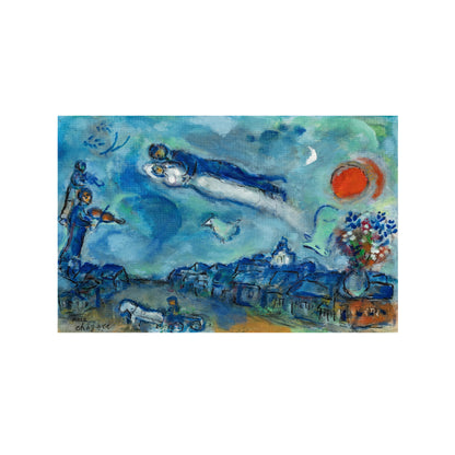 LOS NOVIOS EN EL CIELO AZUL
