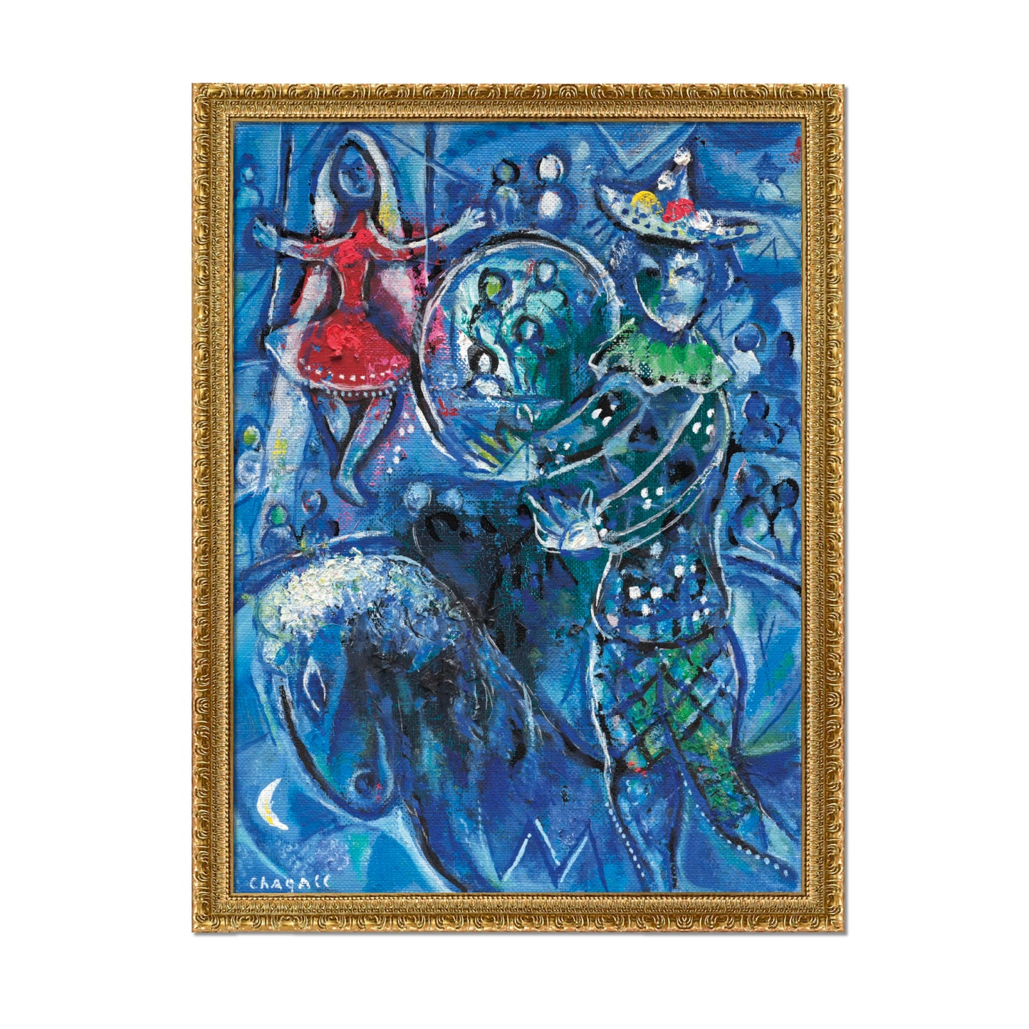 EL CIRCO SOBRE FONDO AZUL