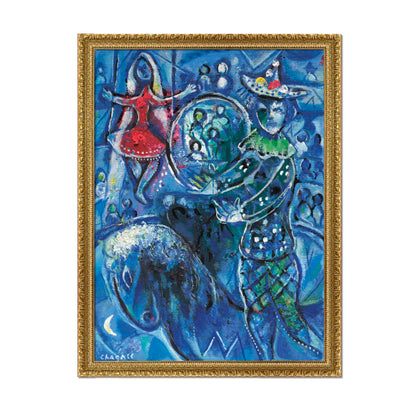 EL CIRCO SOBRE FONDO AZUL