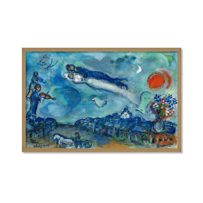 LOS NOVIOS EN EL CIELO AZUL