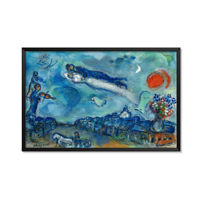 LOS NOVIOS EN EL CIELO AZUL