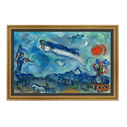 LOS NOVIOS EN EL CIELO AZUL