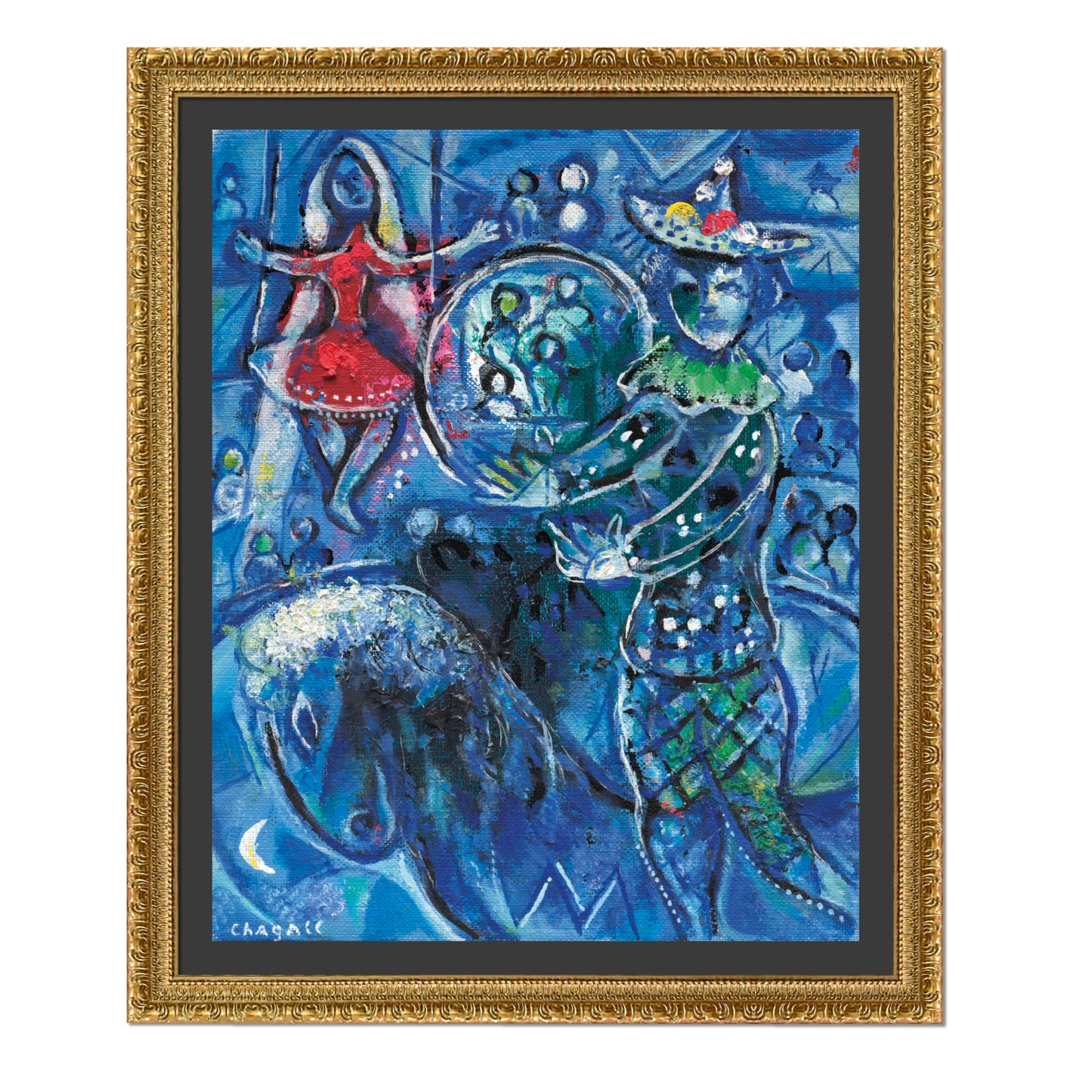EL CIRCO SOBRE FONDO AZUL